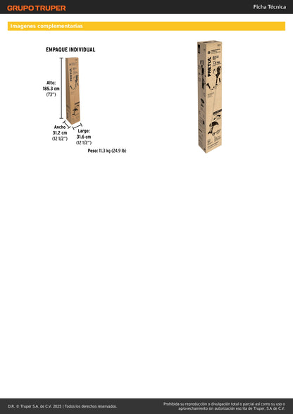 Desmalezadora Gasolina Pretul 52cc Motor 1.8HP Mango Bici - Corta Césped Maleza Hierba Verde Residencial