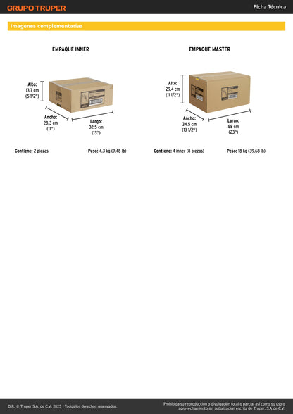Esmeriladora Angular PRETUL 4-1/2 Pulgadas 550W ESMA-4-1/2P5 - Motor Eficiente Mango Ajustable Uso Continuo
