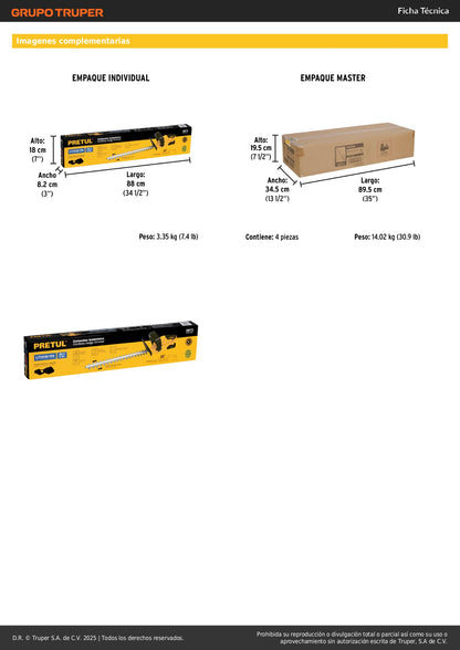 Cortasetos Inalámbrico PRETUL 20V con Batería 2Ah - Cuchillas Doble Filo para Poda Profesional de Setos y Arbustos - Corte Máximo 10mm