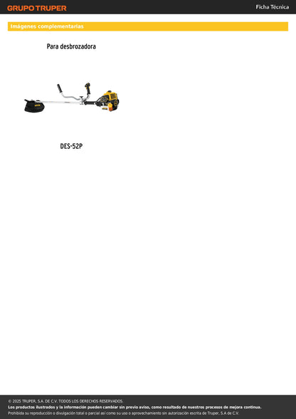 Kit de mantenimiento para carburador DES-52P, PRETUL