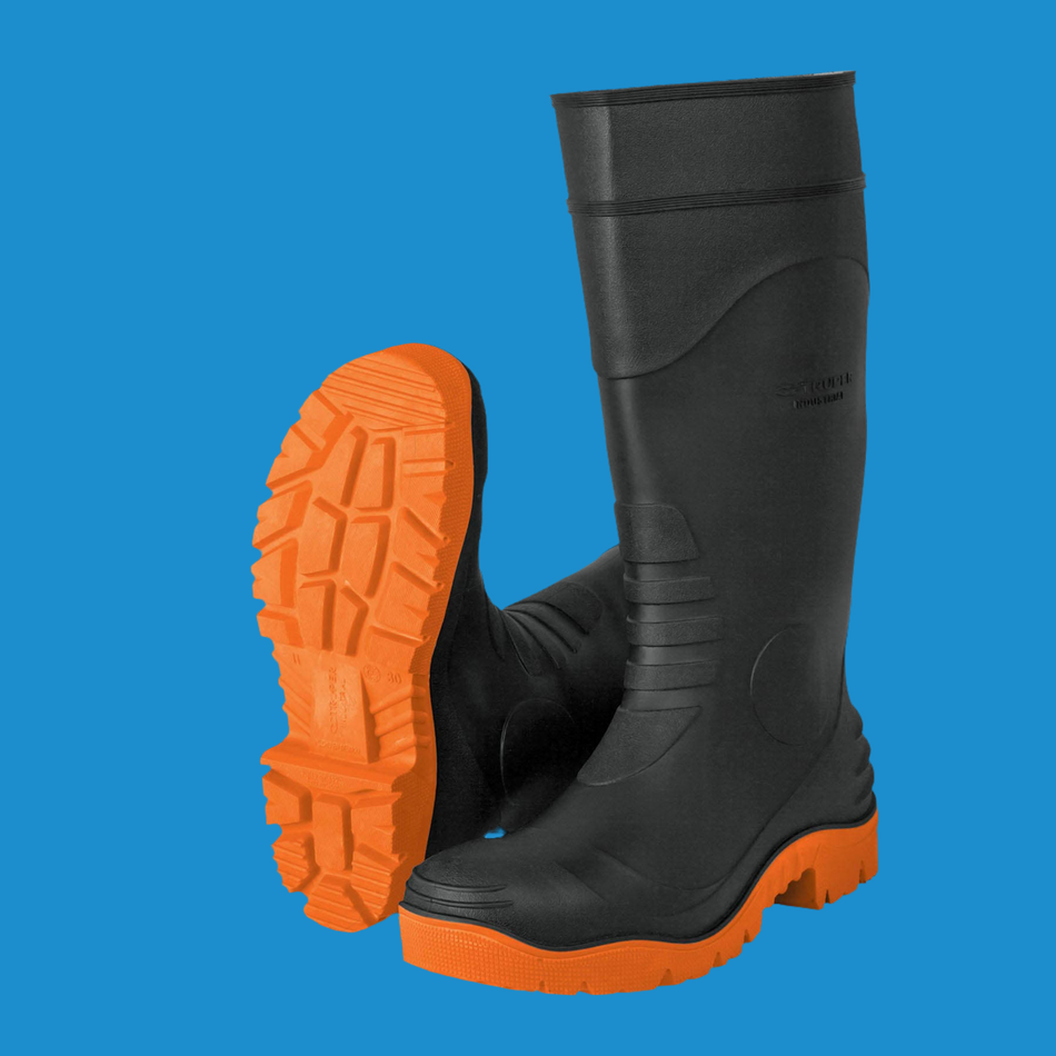 Botas Industriales de PVC, para el agua Impermeable para Trabajo Negras TRUPER.