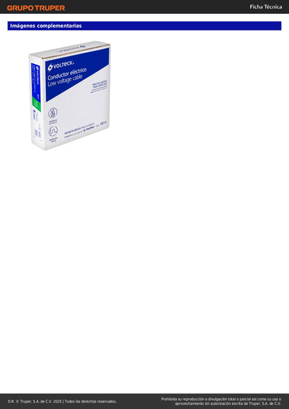 Cable THHW-LS 8 AWG Verde 100m Volteck - Instalación Eléctrica Segura Residencial y Comercial