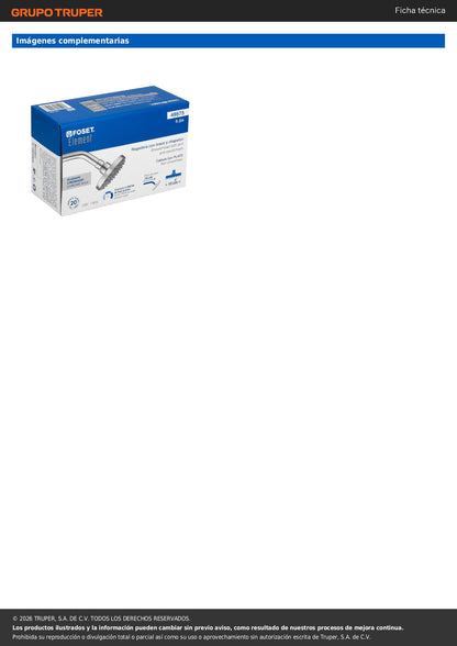 Regadera FOSET 4" Cromada con Brazo Ajustable | Plato Redondo