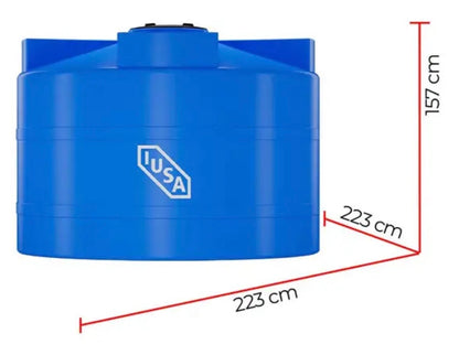 Cisterna 5000 Litros Azul IUSA - Almacenamiento de Agua Profesional