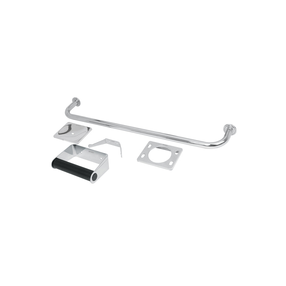 Juego 5 Accesorios Baño Acero Inoxidable A-800 - Organización Completa Baño Moderno