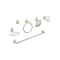 Juego Completo 6 Accesorios Baño Acero Inoxidable Satín AQUA AQA-4003N - Organización Total Baño Moderno