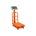 Báscula Electrónica Comercial BAS-100PLA Truper 100kg - Plataforma Plegable Antiderrapante con Doble Display y Batería Recargable para Pesaje Preciso