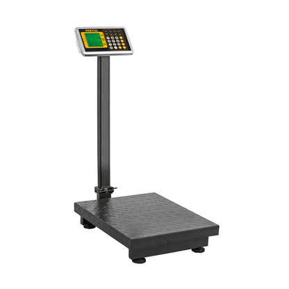 Báscula Electrónica Comercial 200kg Plegable BAS-200PLAP - Solución Profesional para Pesaje Preciso con Doble Display y Batería 120hrs - Pretul