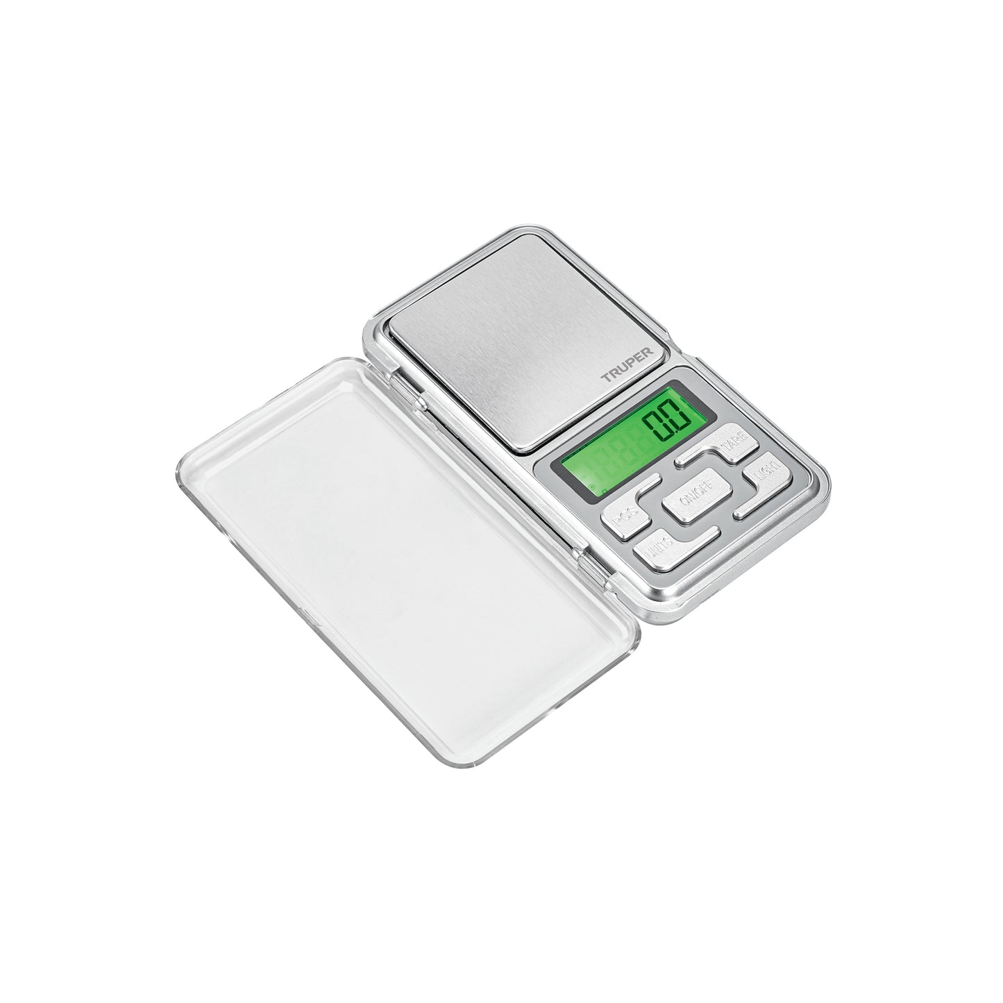 Báscula Electrónica Digital de Precisión Truper 500g - Portátil con Display LCD y Función TARA para Joyería, Especias y Piezas Pequeñas - Solución Profesional para Pesaje Exacto