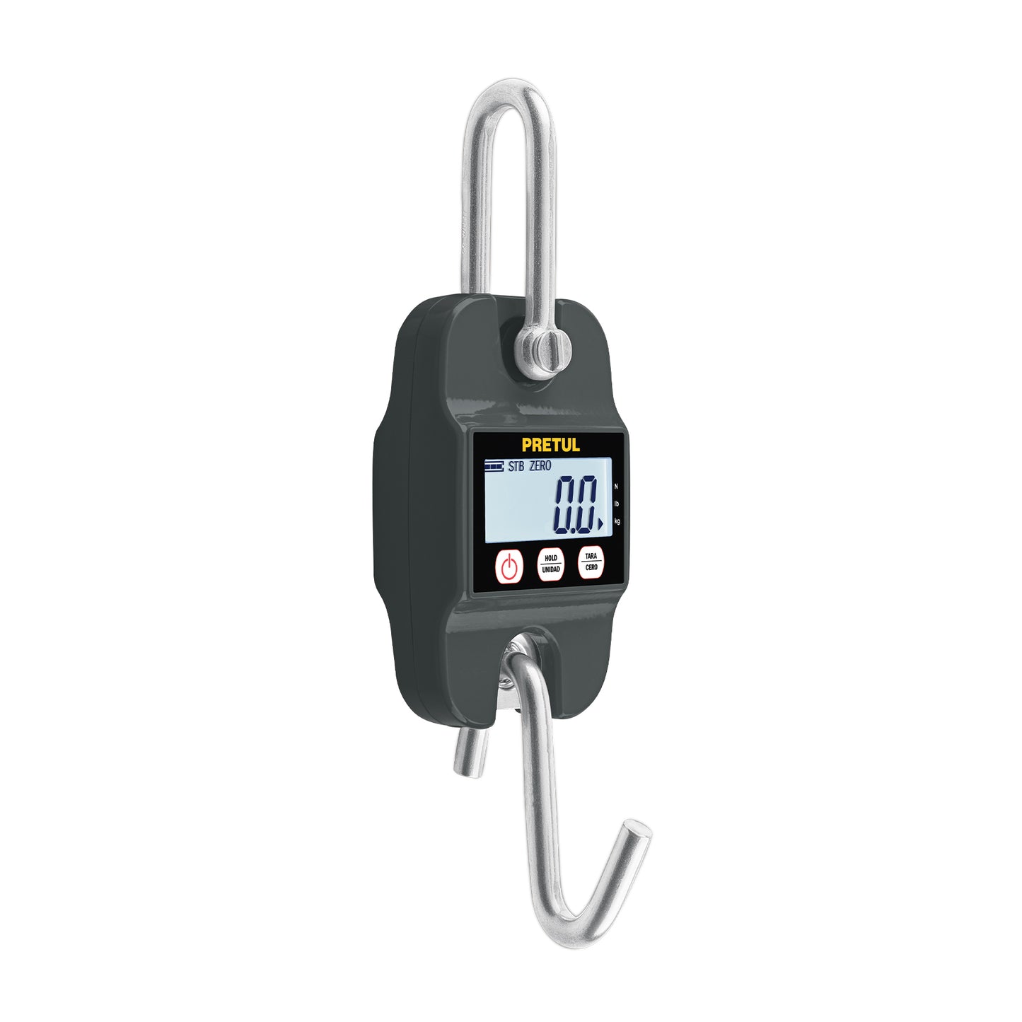 Báscula Electrónica Colgante PRETUL 300kg - Solución Profesional para Pesaje Industrial, Rastro y Carnicerías - Display LCD, Función TARA y HOLD - BASE-300CP