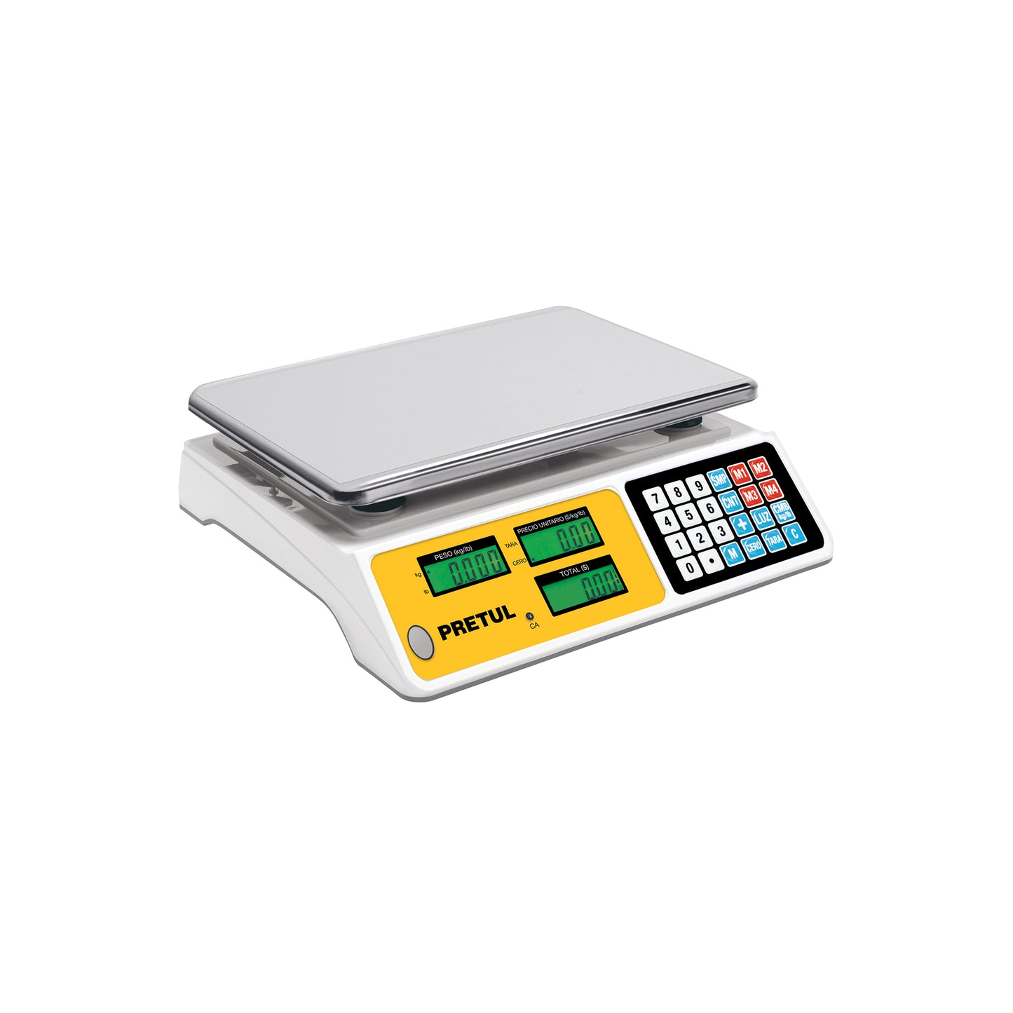 Báscula Electrónica Comercial 40kg PRETUL BASE-40P - Doble Display Digital con Batería Recargable para Pesaje Profesional