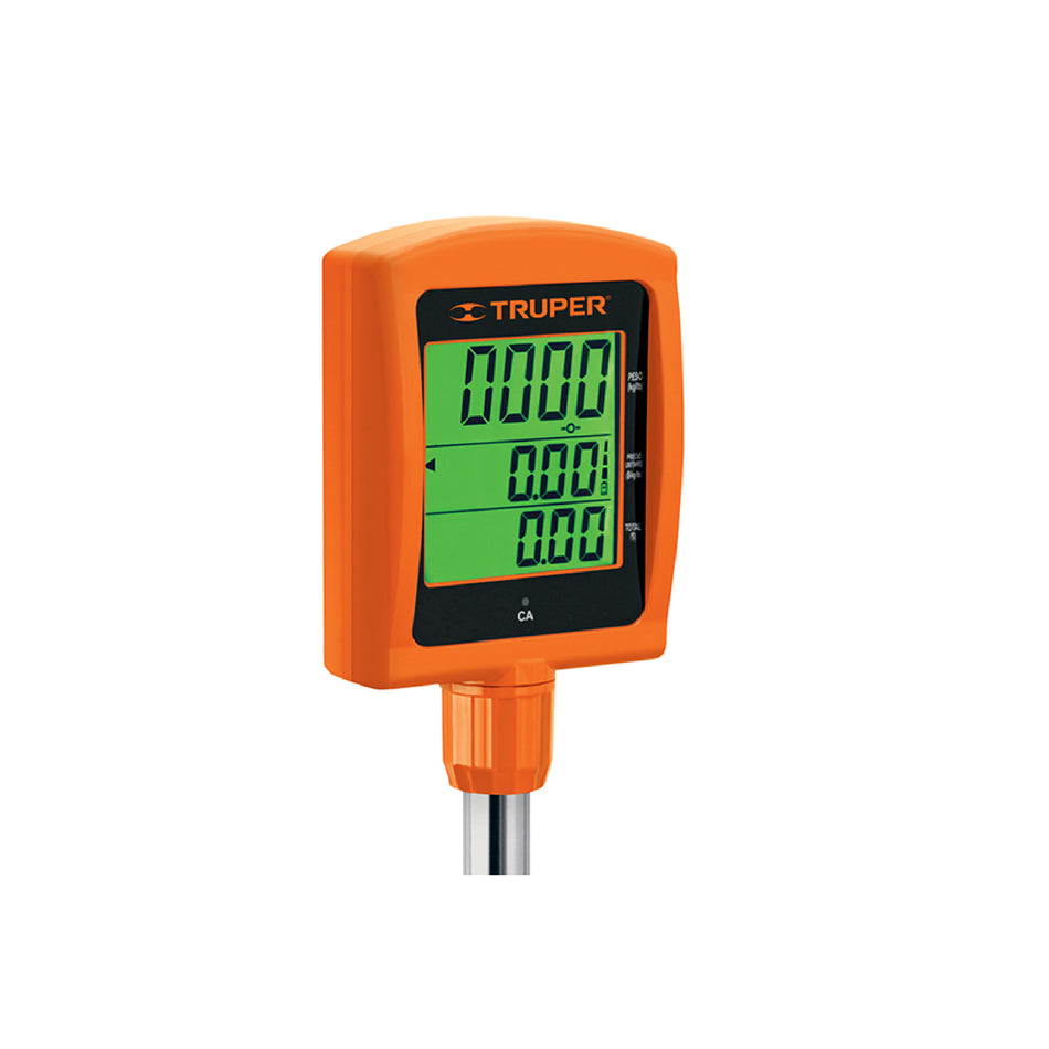 Báscula Electrónica Comercial Truper 40kg con Torreta Doble Display - Solución Profesional para Pesaje Preciso BASE-40T