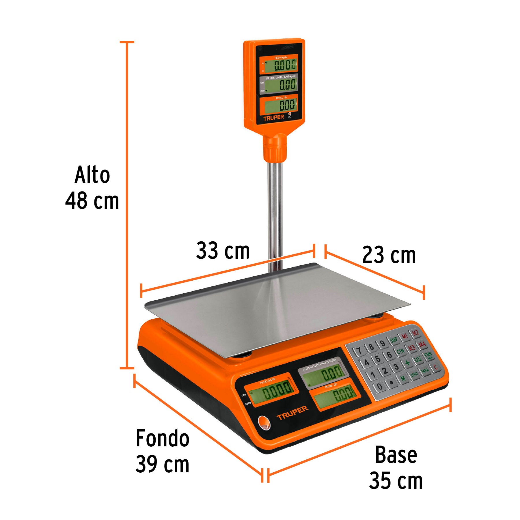 Báscula digital con cálculo de precio 40Kg CENTURY – PstExpress