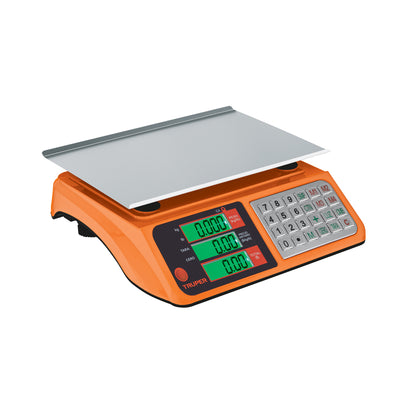 Báscula Electrónica Comercial Truper 40kg USB - Solución Profesional para Pesaje Preciso en Comercios con Doble Display y Batería de Larga Duración