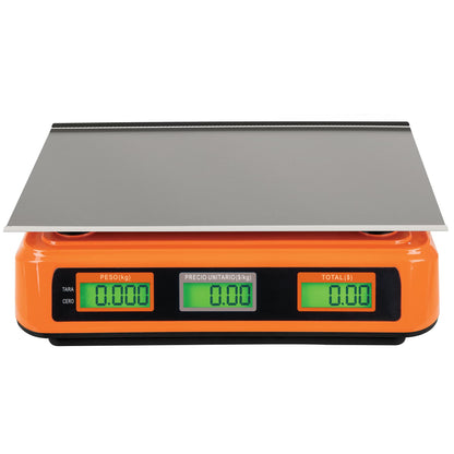 Báscula Electrónica Comercial Truper 40kg - Doble Display, Batería Recargable, Función TARA - Solución Profesional para Pesaje Preciso BASE-40