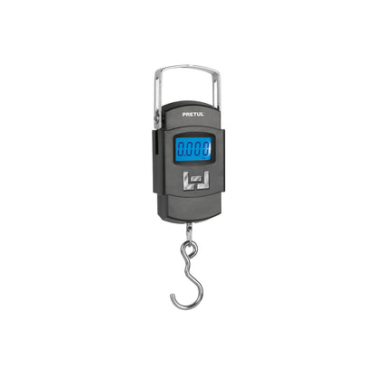 Báscula Electrónica Colgante Pretul 50kg - Portátil Digital con Display LCD y Función TARA - Ideal para Pesaje Preciso en Comercio y Viajes