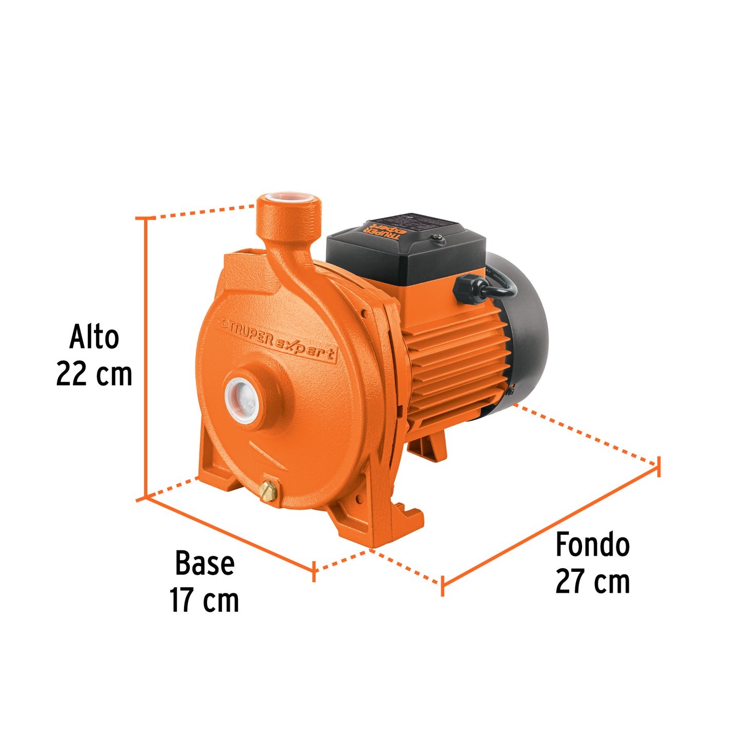 Bomba Centrífuga EXPERT 1/2 HP BOAC-1/2 - Modelo Europeo para Cisterna a Tinaco - Alto Caudal Agua Limpia