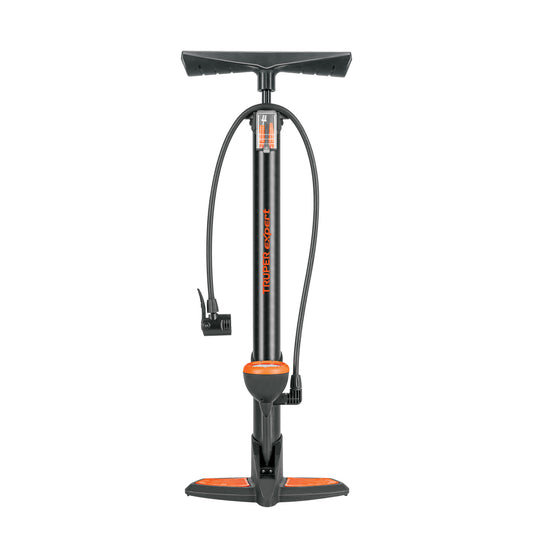 Bomba Manual con Manómetro TRUPER EXPERT 120 PSI - Inflador Universal para Bicicletas y Balones con Válvulas Presta, Schrader y Dunlop - Cuerpo Acero Carbón Antiderrapante