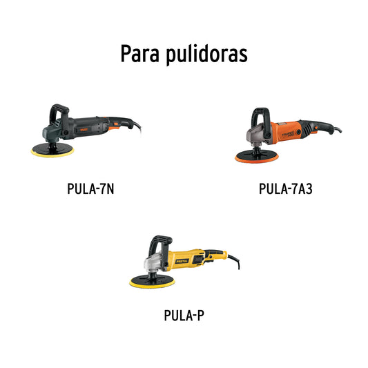 Borla 100% lana de 7", fijación hook and loop, TRUPER