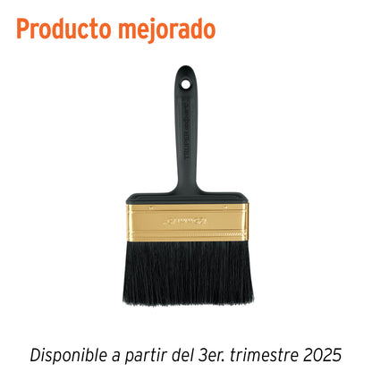 Brocha Profesional 5 Pulgadas Truper Expert BRT-5X - Cerdas Sintéticas y Naturales para Pintura Uniforme en Concreto, Metal, Estuco y Madera