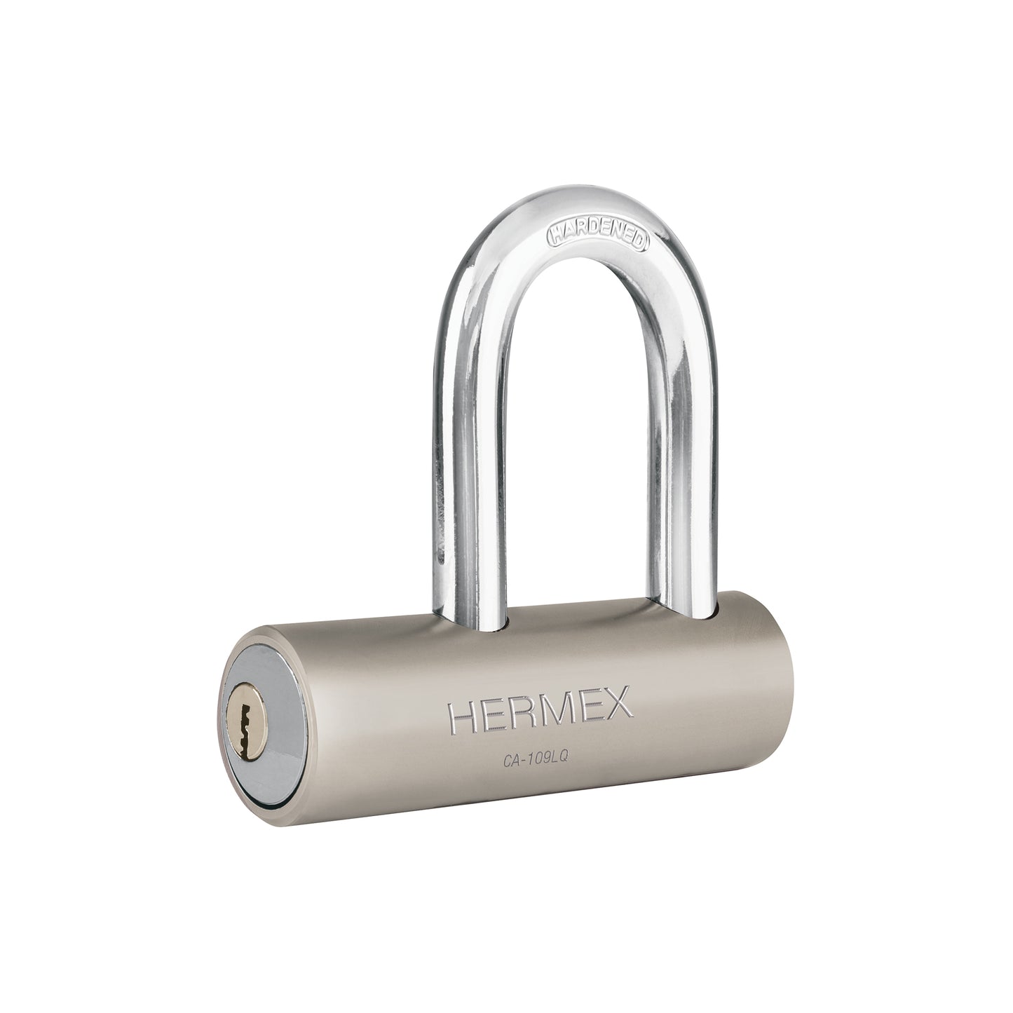 Candado de Seguridad HERMEX 109mm | Gancho Largo, Llave de Puntos