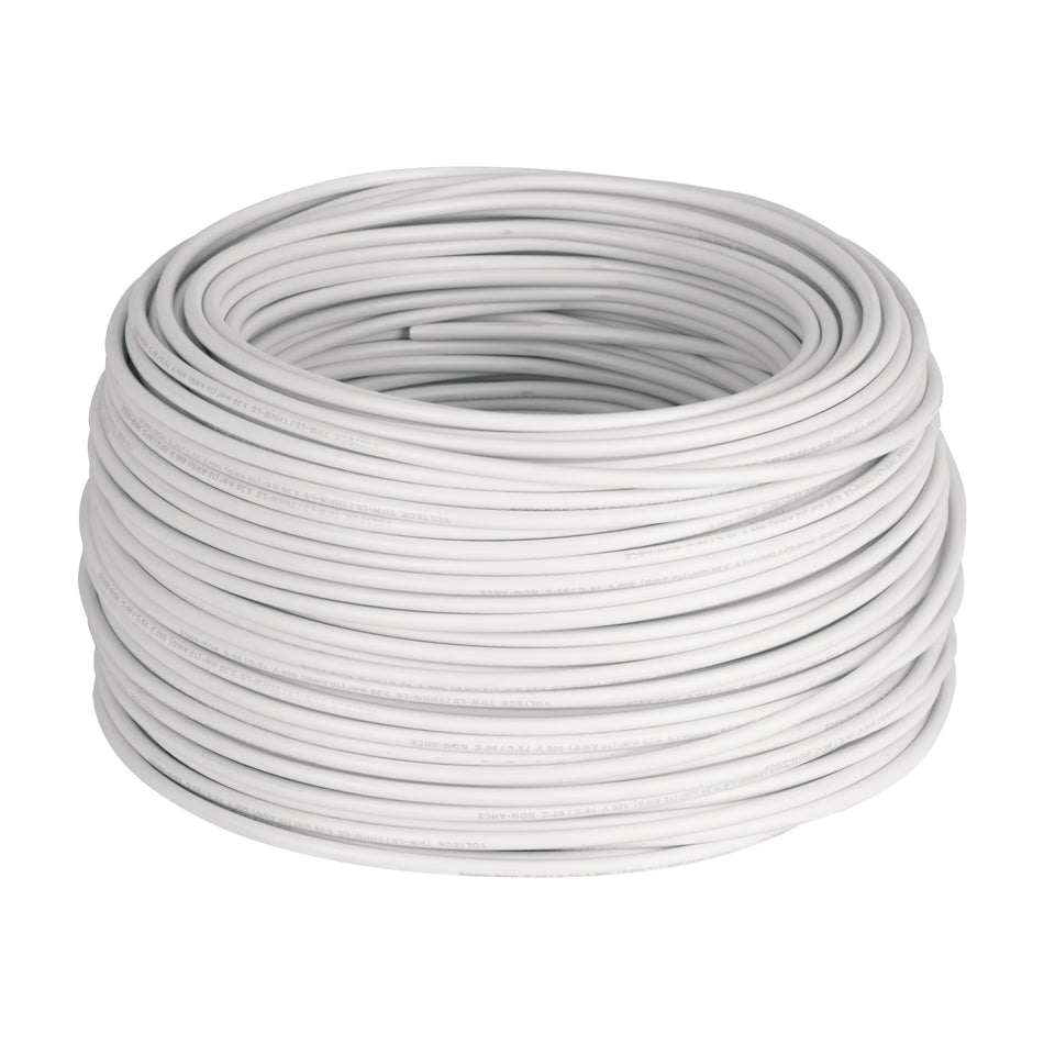 Cable THHW-LS 10 AWG Blanco 100m Volteck - Solución Profesional para Instalaciones Eléctricas Seguras