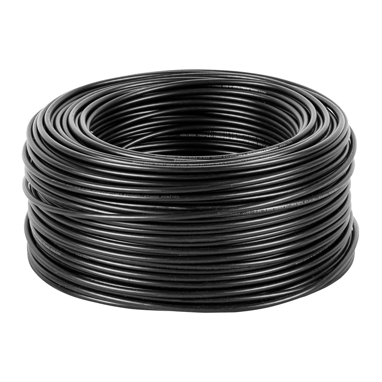 Cable THHW-LS 10 AWG Negro 100m Volteck - Solución Profesional para Instalaciones Eléctricas Seguras