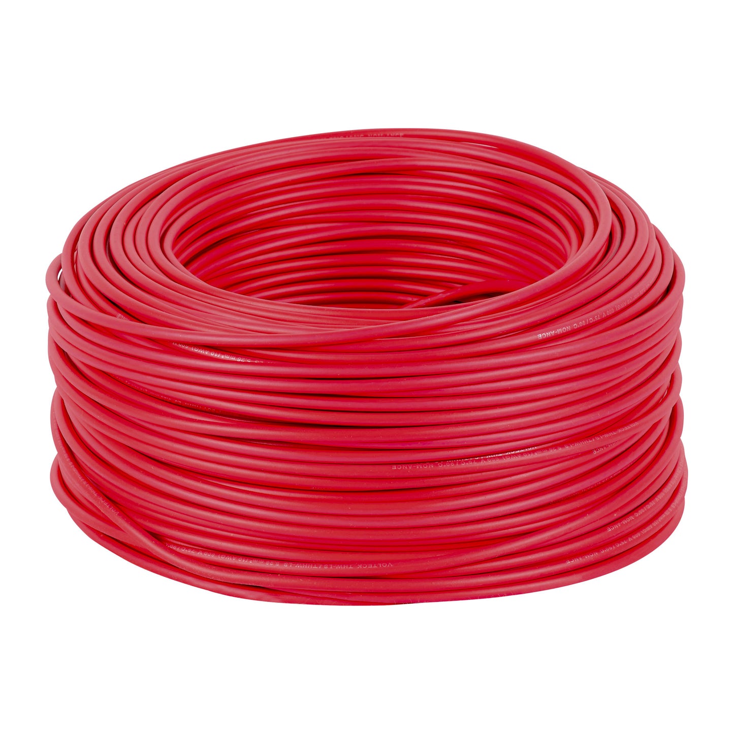 Cable THHW-LS 10 AWG Rojo 100m Volteck - Instalación Eléctrica Segura Resistente Calor y Humedad