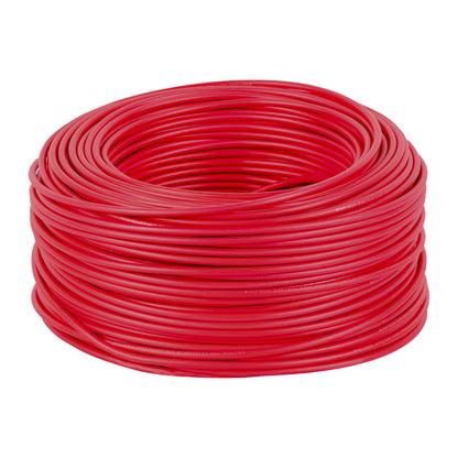 Cable THHW-LS 10 AWG Rojo 100m Volteck - Instalación Eléctrica Segura Resistente Calor y Humedad