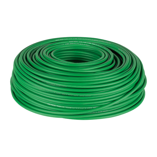 Cable THHW-LS 8 AWG Verde 100m Volteck - Instalación Eléctrica Segura Residencial y Comercial