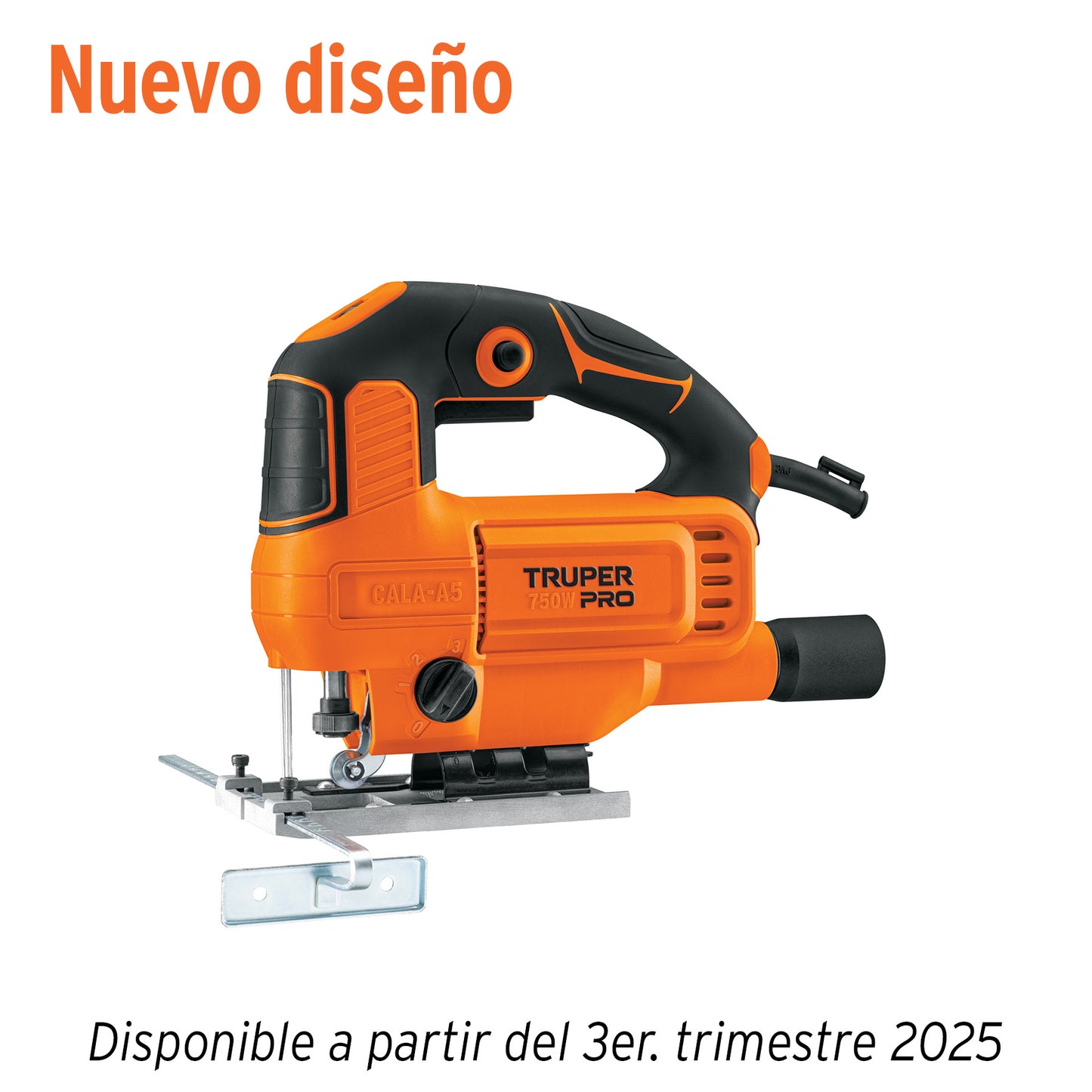 Sierra Caladora TRUPER PRO 750W Velocidad Variable - Cortes Precisos Madera Metal Plástico - Motor 5.9A Base Aluminio Sistema Pendular