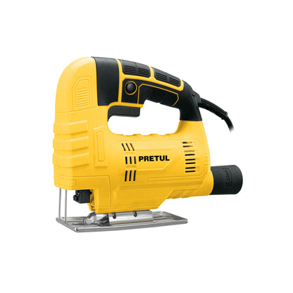 Sierra Caladora Profesional PRETUL 400W con Base Metálica y Zapata Inclinable - Cortes Precisos en Madera, Metal y Plástico - CALA-P4