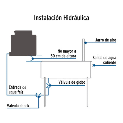 Calentador solar de agua, 12 tubos, 150L, 4 personas, FOSET
