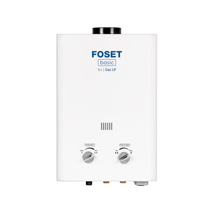 Calentador instantáneo, 5L, 1 servicio, gas LP, FOSET BASIC