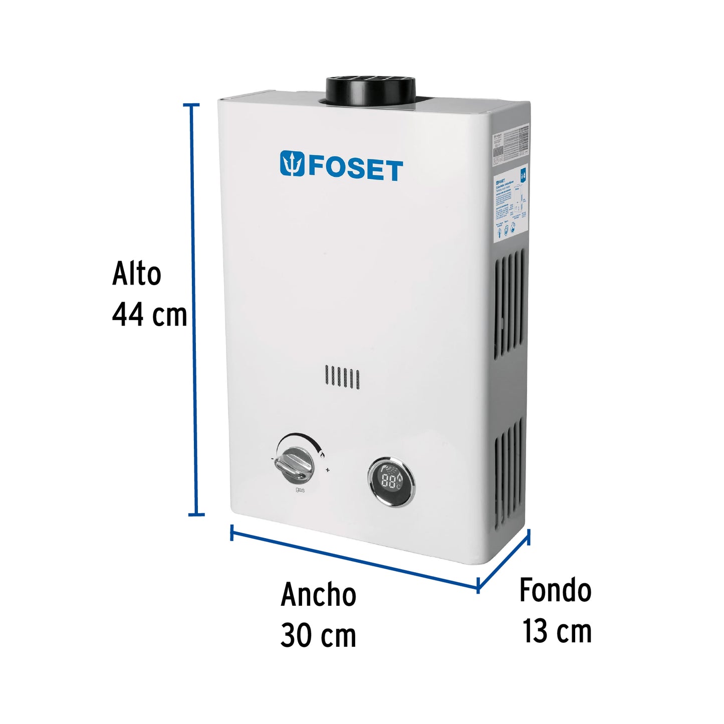 Calentador instantáneo, 6L, 1 servicio, gas LP, FOSET