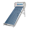 Calentador solar de agua, 8 tubos, 94L, 2 personas, FOSET
