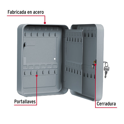 Caja Organizadora 36 Ganchos para Llaves HERMEX