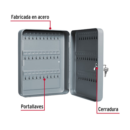 Caja Organizadora 60 Ganchos para Llaves HERMEX
