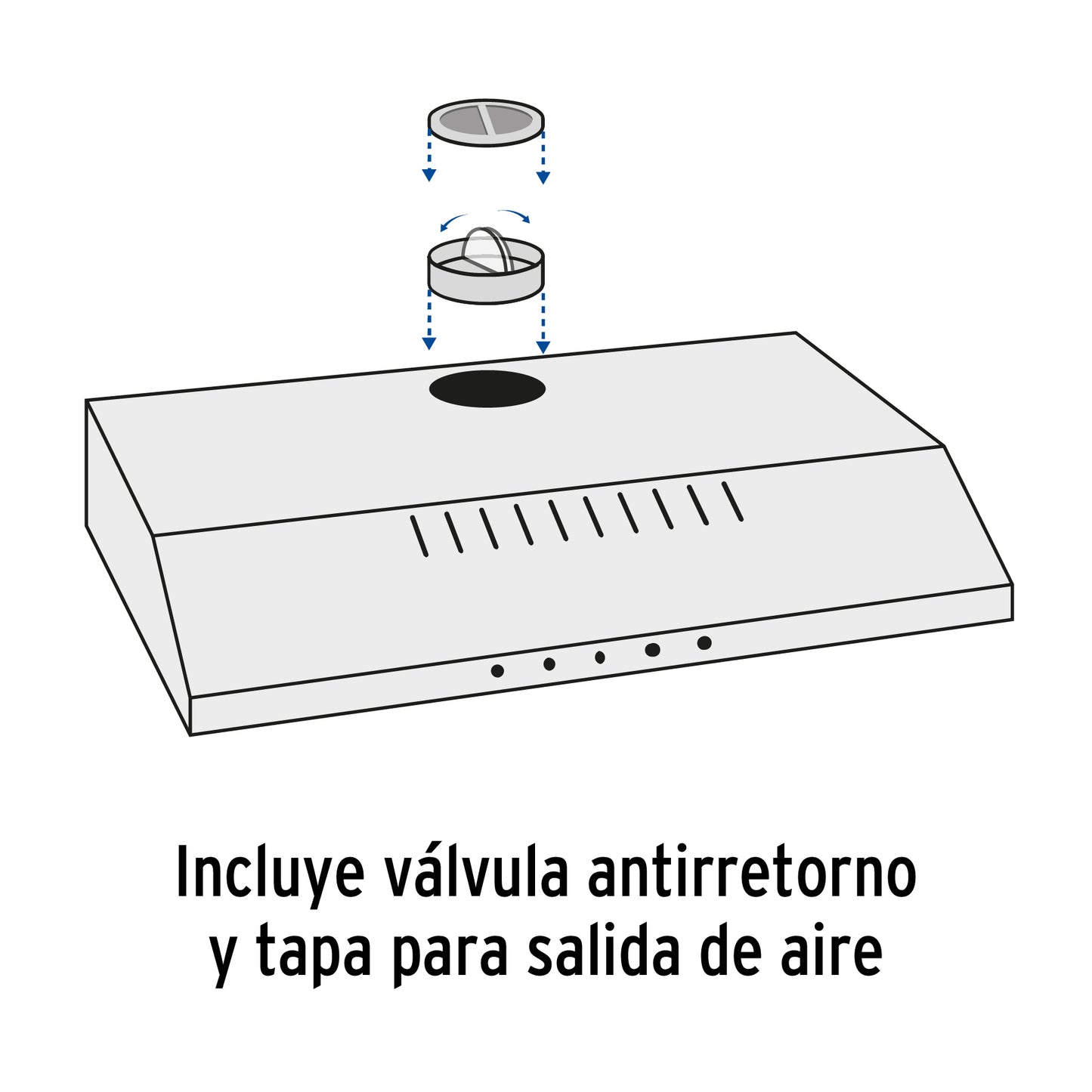 Campana Extractora Empotrable 50cm Acero Inoxidable FOSET - Cocina