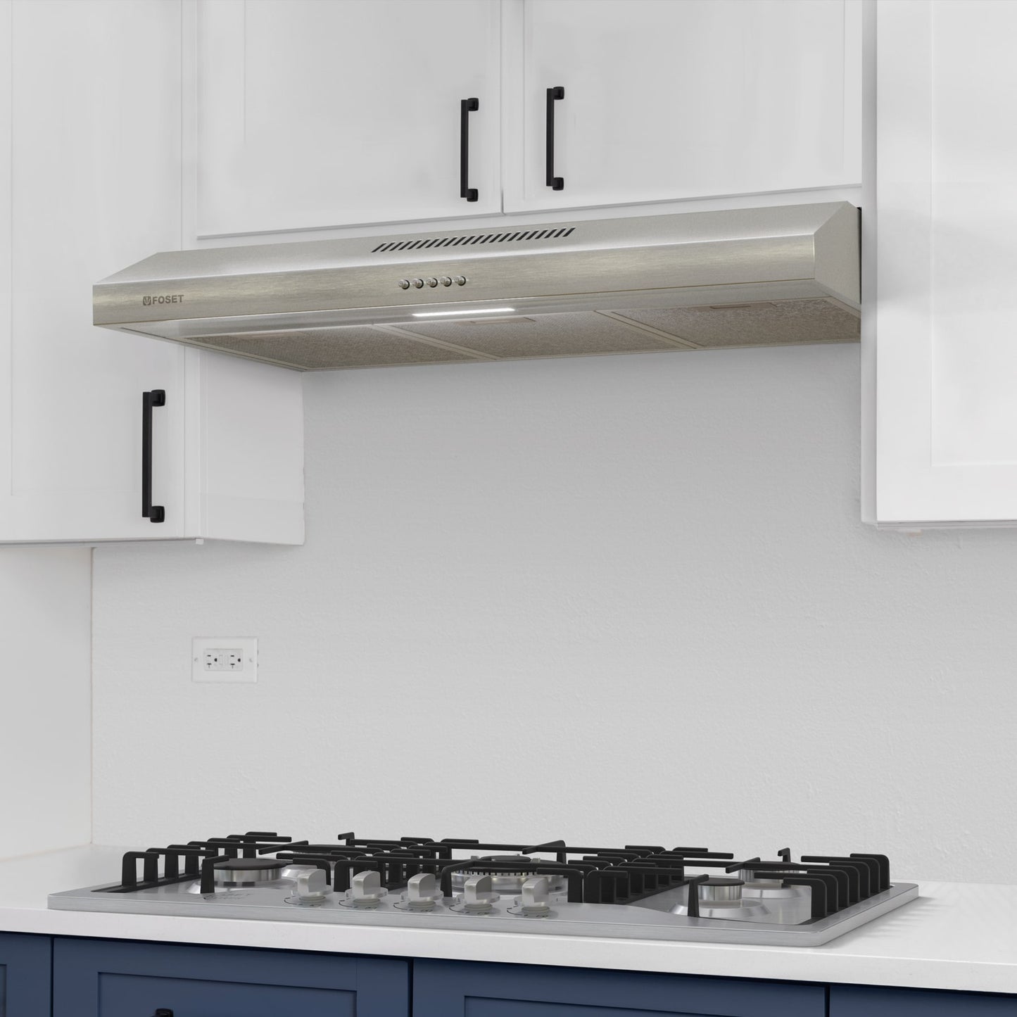 Campana Extractora 80cm Empotrable Acero Inoxidable FOSET - Cocina Integral