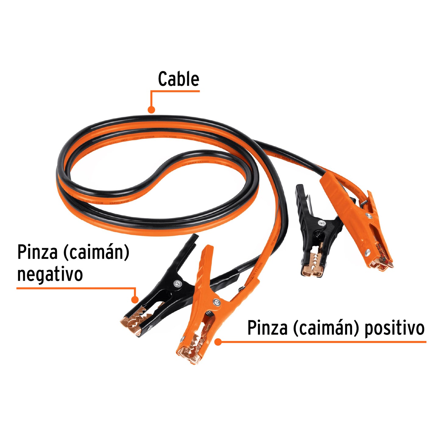 Cables Pasa Corriente Profesionales 3m 225A Truper CAP-3008T - Solución Completa para Arranque de Vehículos con Batería Descargada