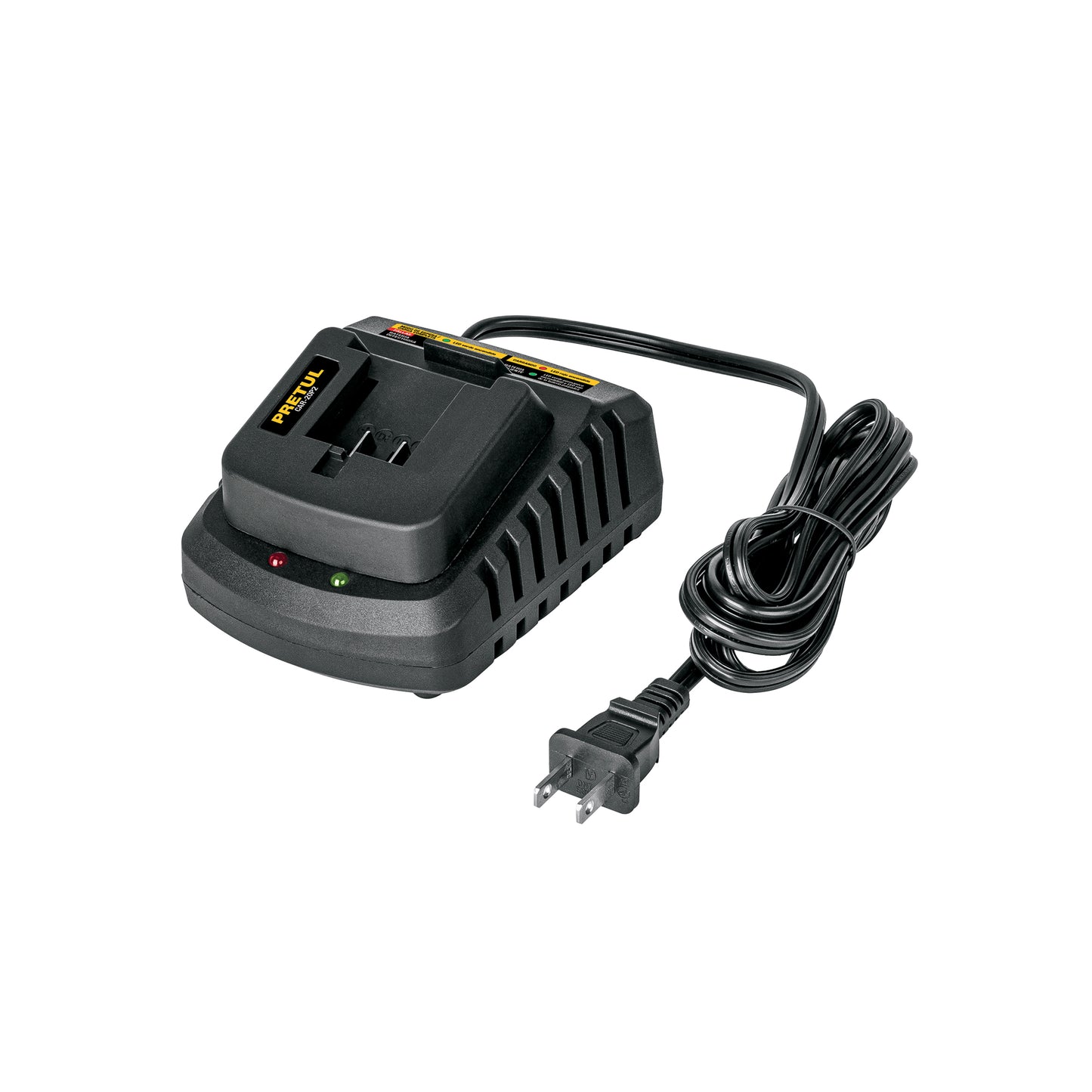 Cargador Baterías Ion Litio 20V PRETUL - Carga 3X Más Rápido, Compatible BAT-20PR BAT-20P4, Cargador Rápido Profesional