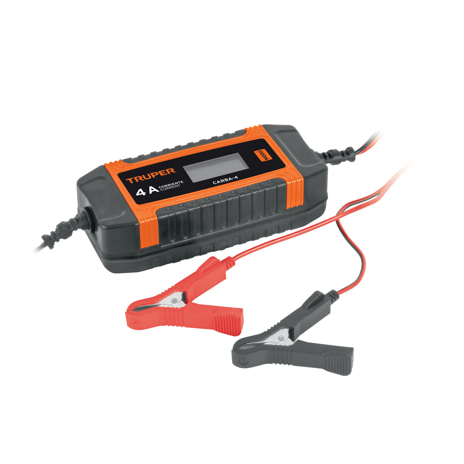 Cargador Automático de Baterías CARBA-4 - Mantenedor Inteligente 4A 6V/12V - Solución Profesional para Baterías Descargadas