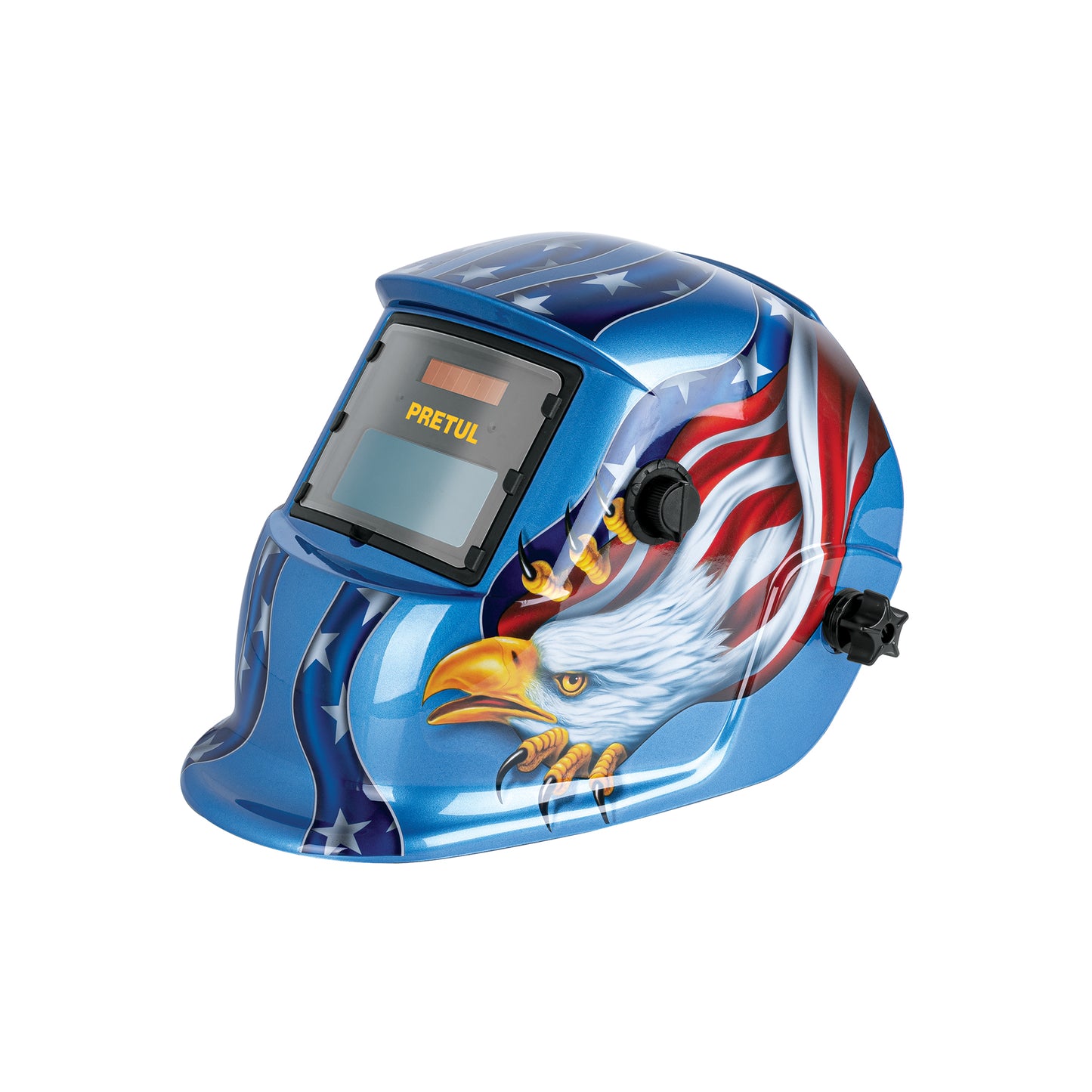 Careta Electrónica Soldadura Automática PRETUL Águila - Sombra Variable 9-13 - Protección Profesional Anti-Fatiga Ocular