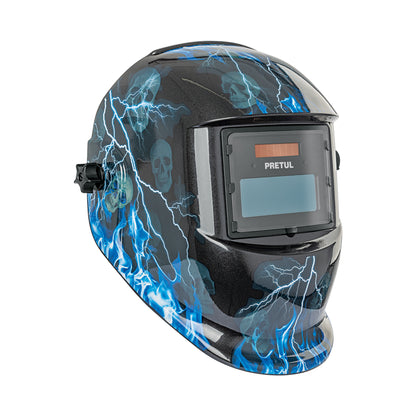 Careta Electrónica Soldadura PRETUL CAREL-11RP - Sombra Variable 9-13 - Protección Profesional Anti Rayos