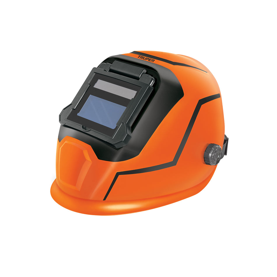 Careta Electrónica Profesional para Soldar TRUPER CAREL-13 - Sombra Variable 9-13 con Tecnología True Color - Reduce Fatiga Ocular y Mejora Precisión en Soldadura