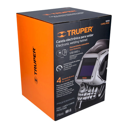 Careta Electrónica Soldadura CAREL-913C Digital 9-13 Profesional - Protección Ocular Automática con Filtro True Color