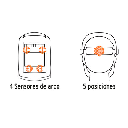 Careta Electrónica Soldadura CAREL-913C Digital 9-13 Profesional - Protección Ocular Automática con Filtro True Color