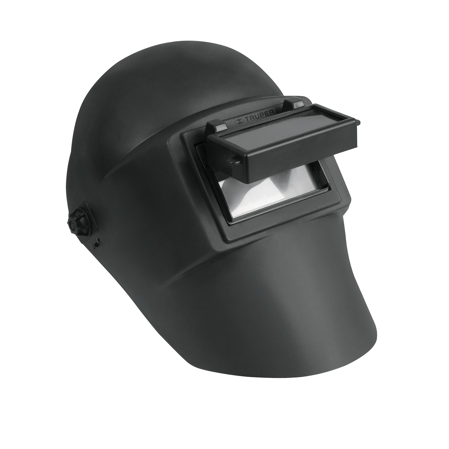 Careta Soldadura Profesional TRUPER Lente Abatible Sombra 11 - Protección Completa Cabeza Cuello - Ventanilla Móvil Nylon Resistente - CASO-3