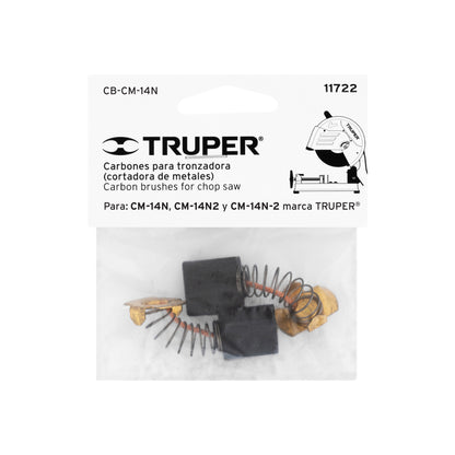 Bolsa con 2 carbones de repuesto para CM-14N, TRUPER